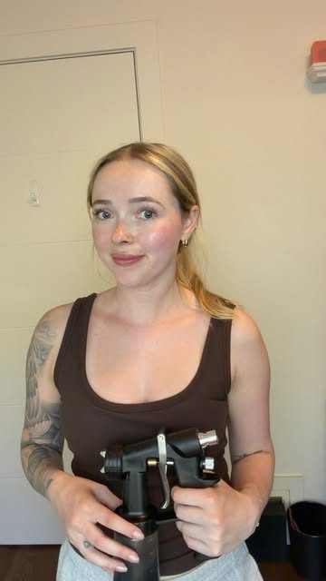 Savanna ready for a mobile spray tan appointment